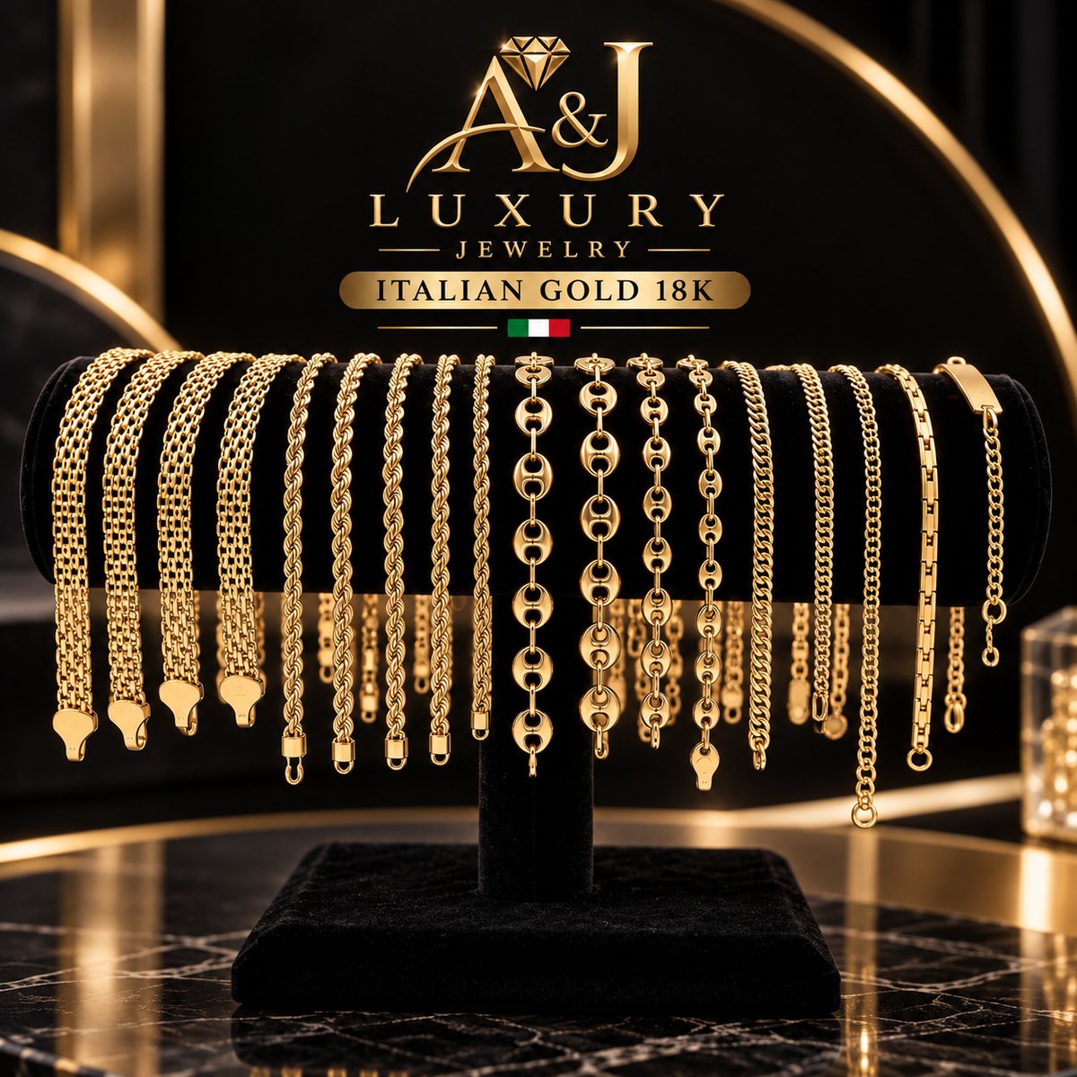 18K Gold Bracelets