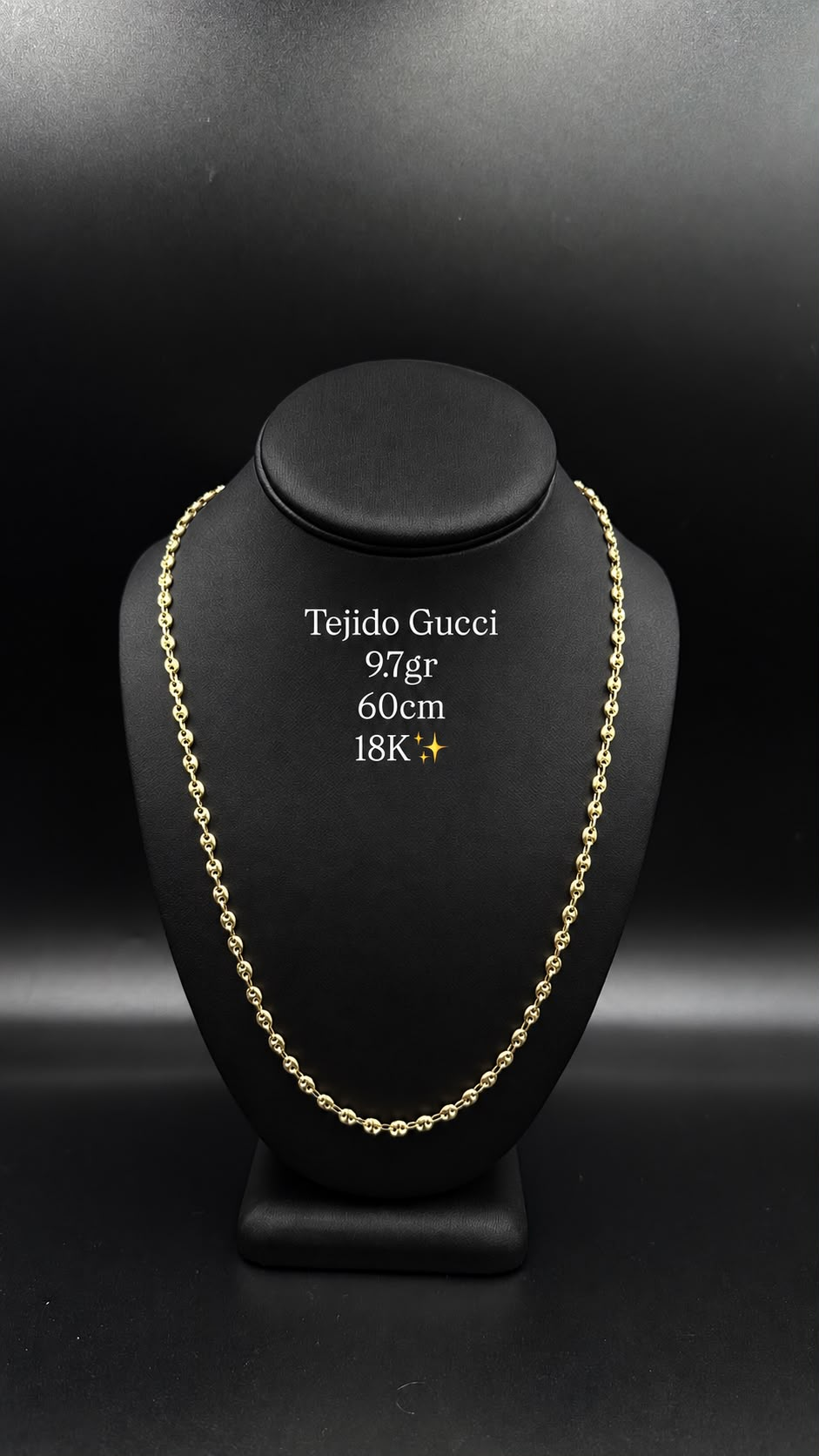 18K Italian Gold Gucci Link Chain | 9.7g | 60cm