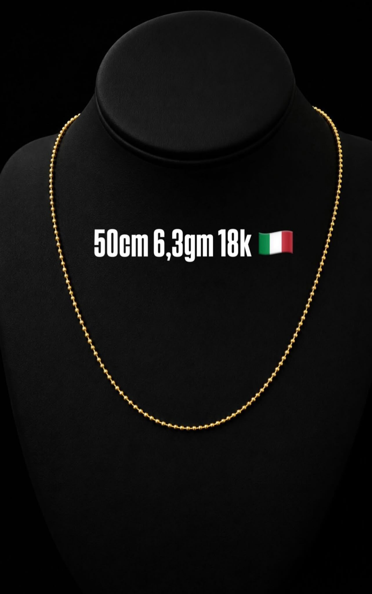 18K Italian Gold Military Chain | 6.3g | 50cm